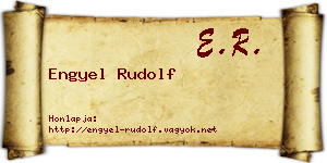 Engyel Rudolf névjegykártya